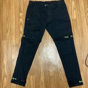 8+9 Girbuad Pants 40x34 Black/Green Pre owned